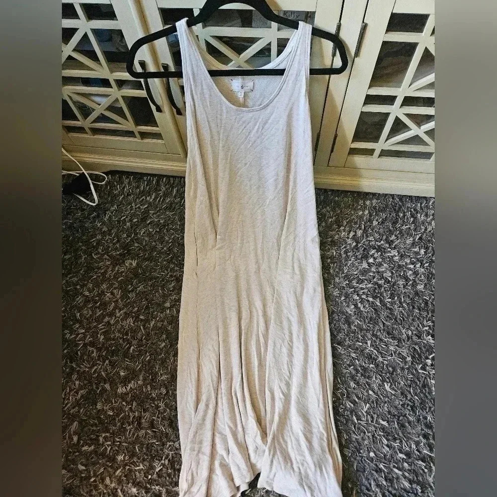 Lou & Grey Light Cream Racerback Maxi Dress